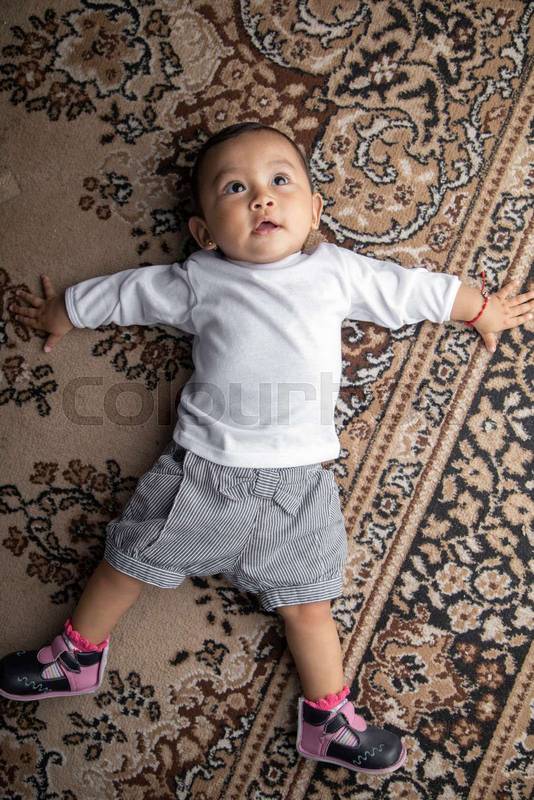 infant in studio little kid