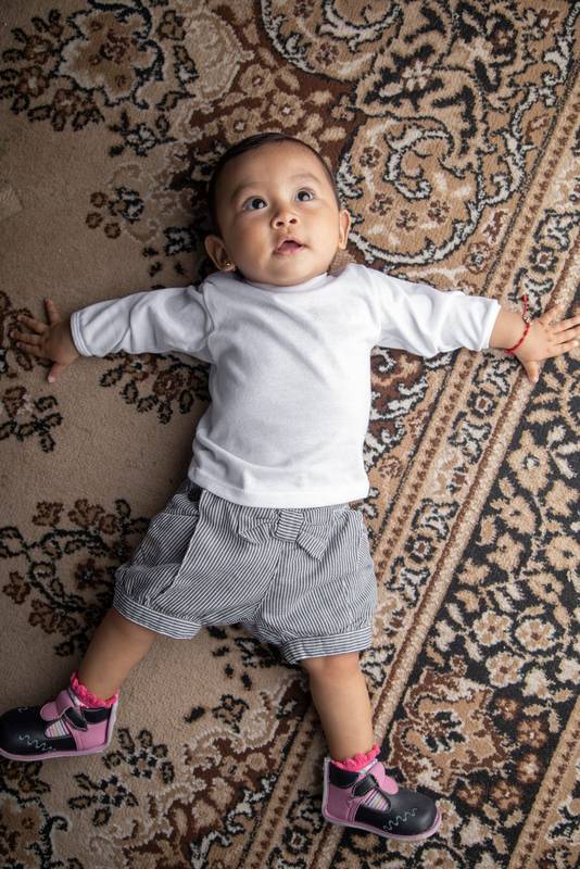 infant in studio little kid