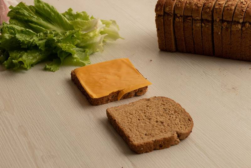 healthy and organic ingredients, sandwich preparation, food