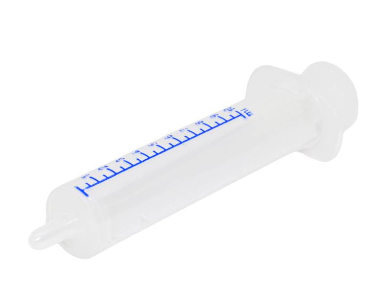 Seringa Sem Agulha isolado no Fundo Branco