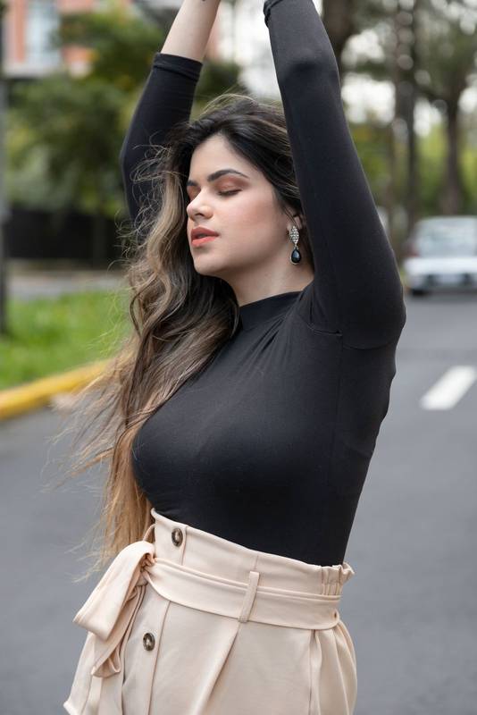 glorious slim, young and latin woman lifestyle and beauty